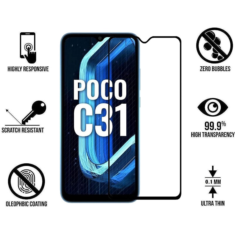 Poco C31 Tempered Glass