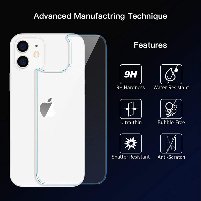 iPhone 12 Back Tempered Glass