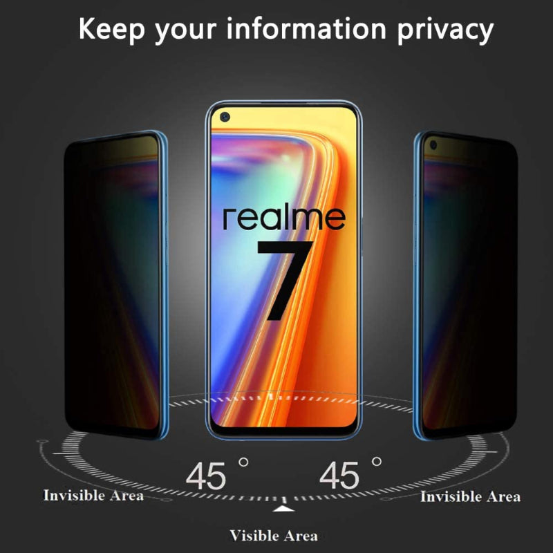 Realme 7 privacy screen protectors