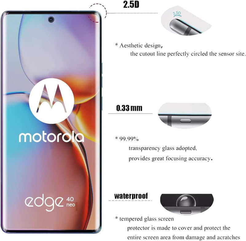 Motorola Moto Edge 40 Neo 5G UV Tempered Glass