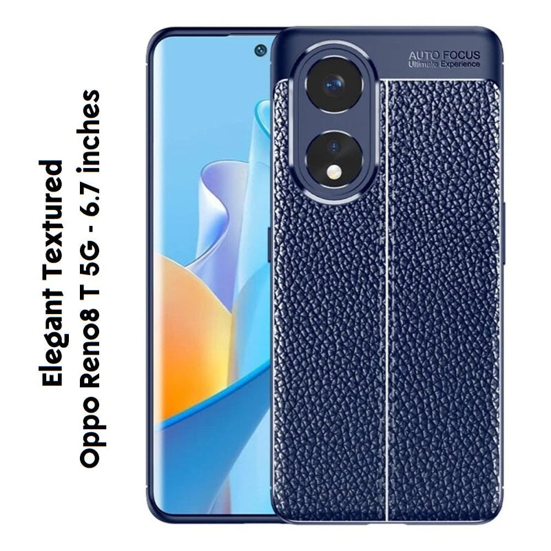 Elegant Textured - Mobile Back Cover for Oppo Reno8T 5G - 6.7 Inches