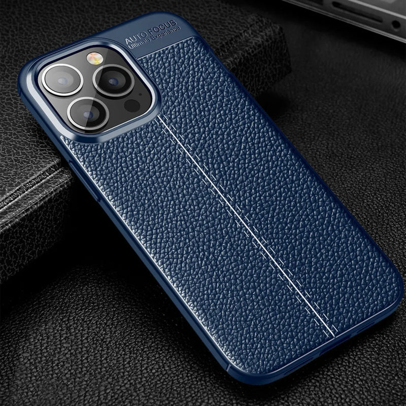 Elegant Textured - Mobile Back Cover for iPhone 14 Pro - 6.1 Inches