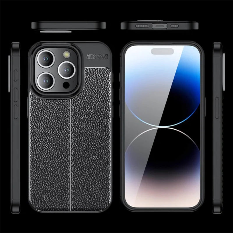 Elegant Textured - Mobile Back Cover for iPhone 14 Pro - 6.1 Inches