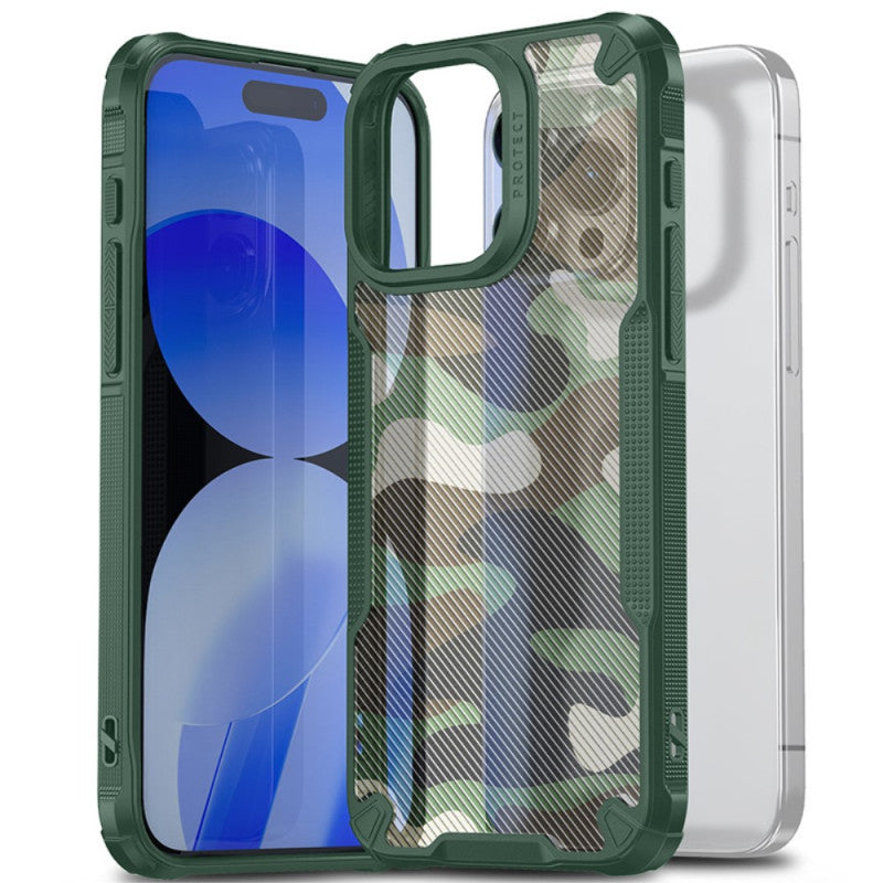 Camo Armour - Mobile Back Cover for iPhone 15 Pro - 6.1 Inches