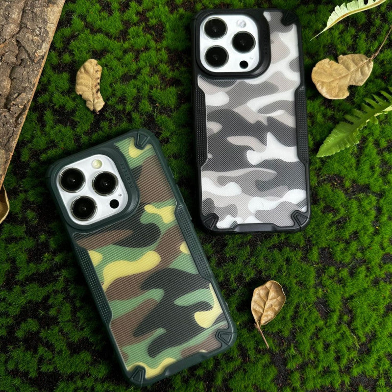 Camo Armour - Mobile Back Cover for iPhone 15 Pro - 6.1 Inches