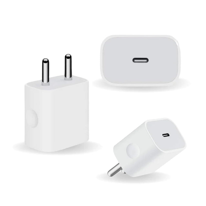 nPlusOne - 20W USB C Type Adapter Compatible with Apple Devices - White