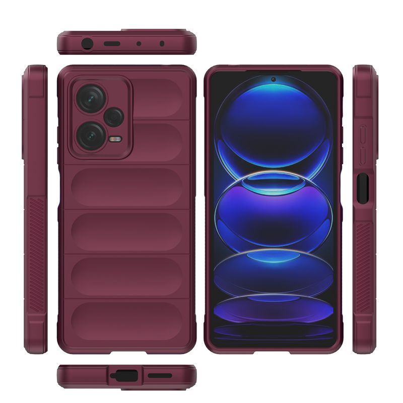 Shield Silicone - Mobile Back Cover for Redmi Note 12 Pro Plus 5G - 6.67 Inches