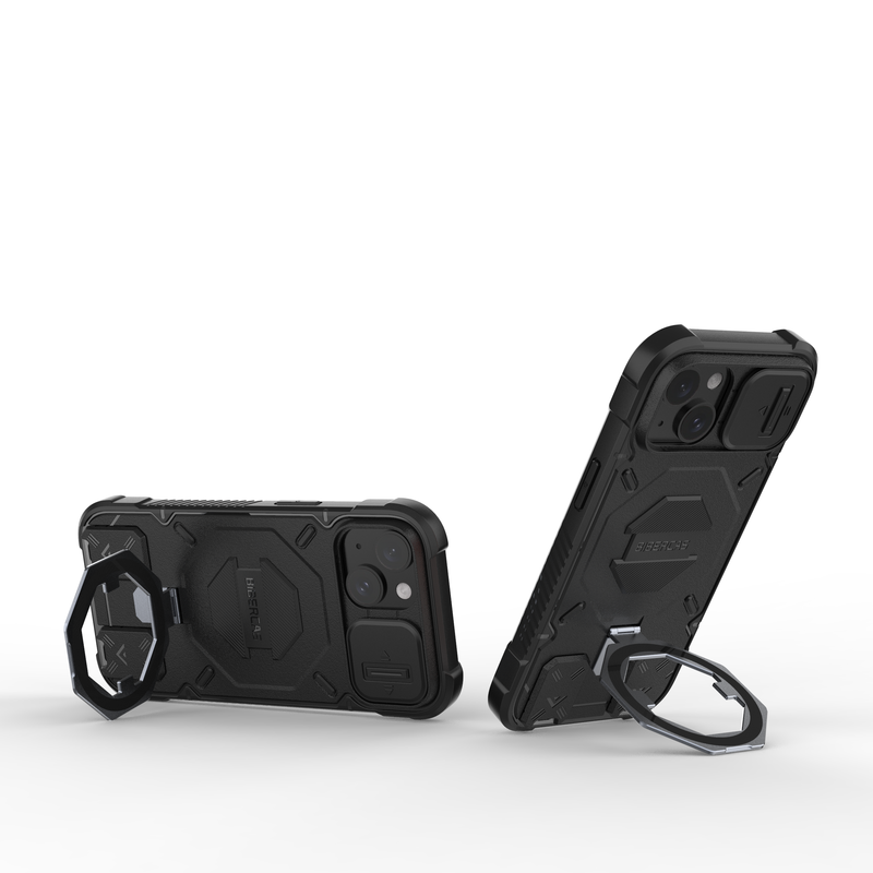 Trek Armour - Mobile Back Cover With Lanyard for iPhone 15 - 6.1 Inches