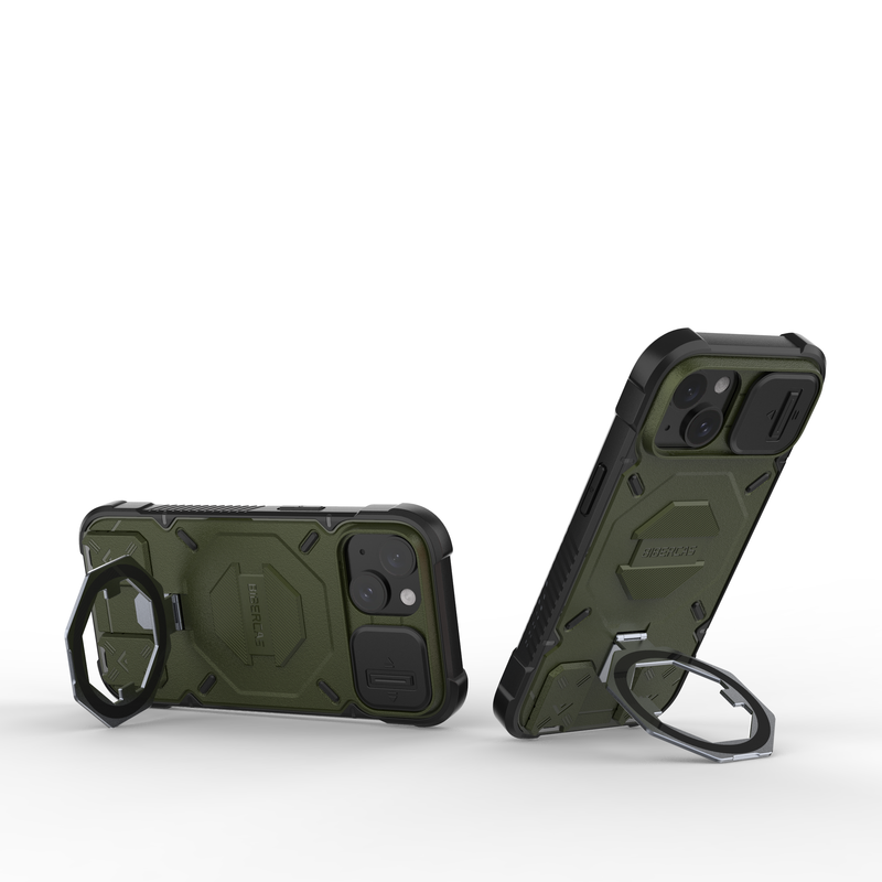 Trek Armour - Mobile Back Cover With Lanyard for iPhone 15 - 6.1 Inches