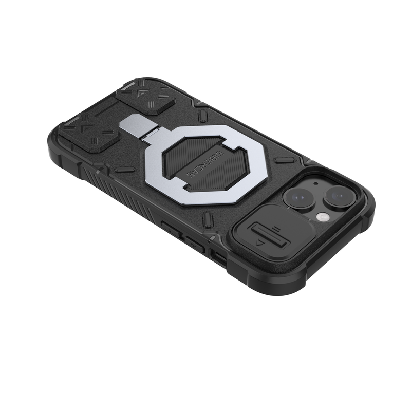 Trek Armour - Mobile Back Cover With Lanyard for iPhone 15 - 6.1 Inches