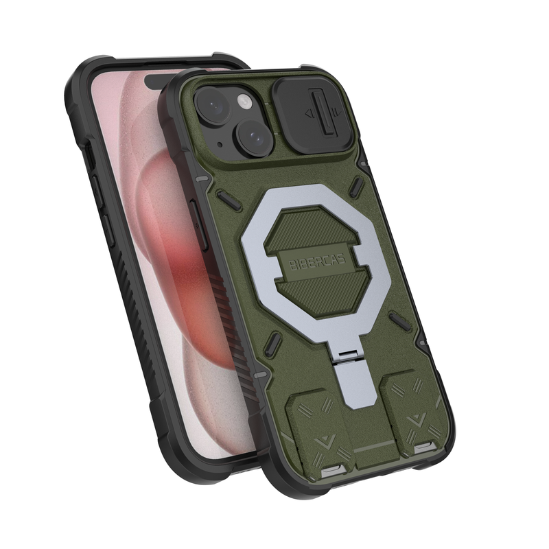 Trek Armour - Mobile Back Cover With Lanyard for iPhone 15 - 6.1 Inches