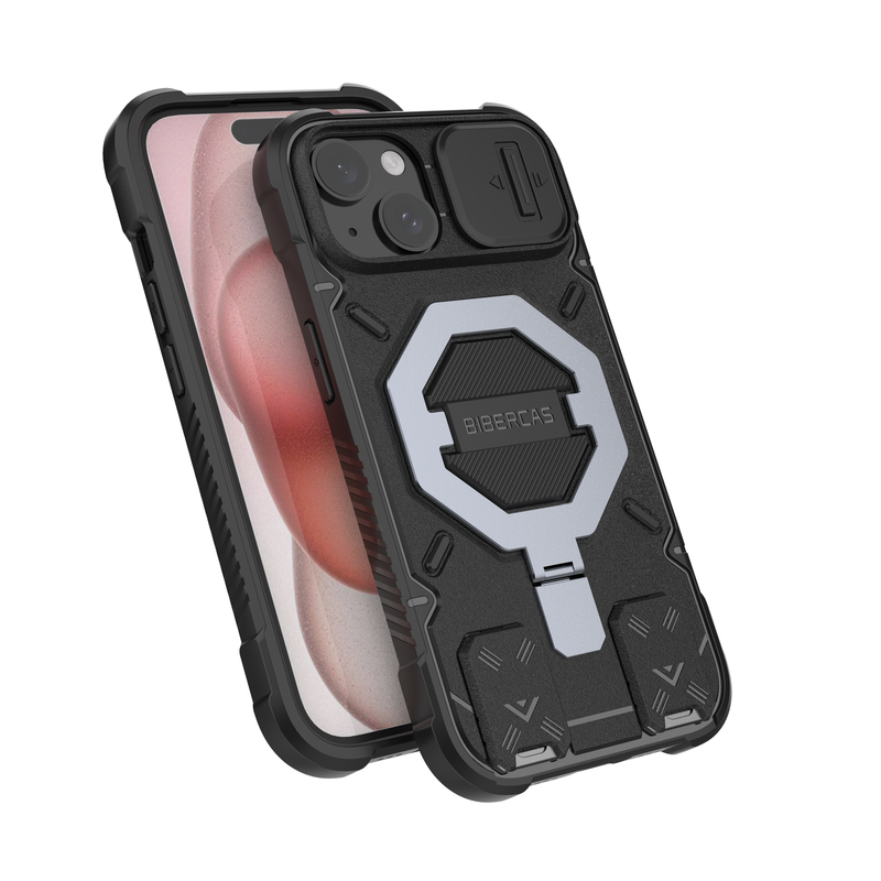 Trek Armour - Mobile Back Cover With Lanyard for iPhone 15 - 6.1 Inches