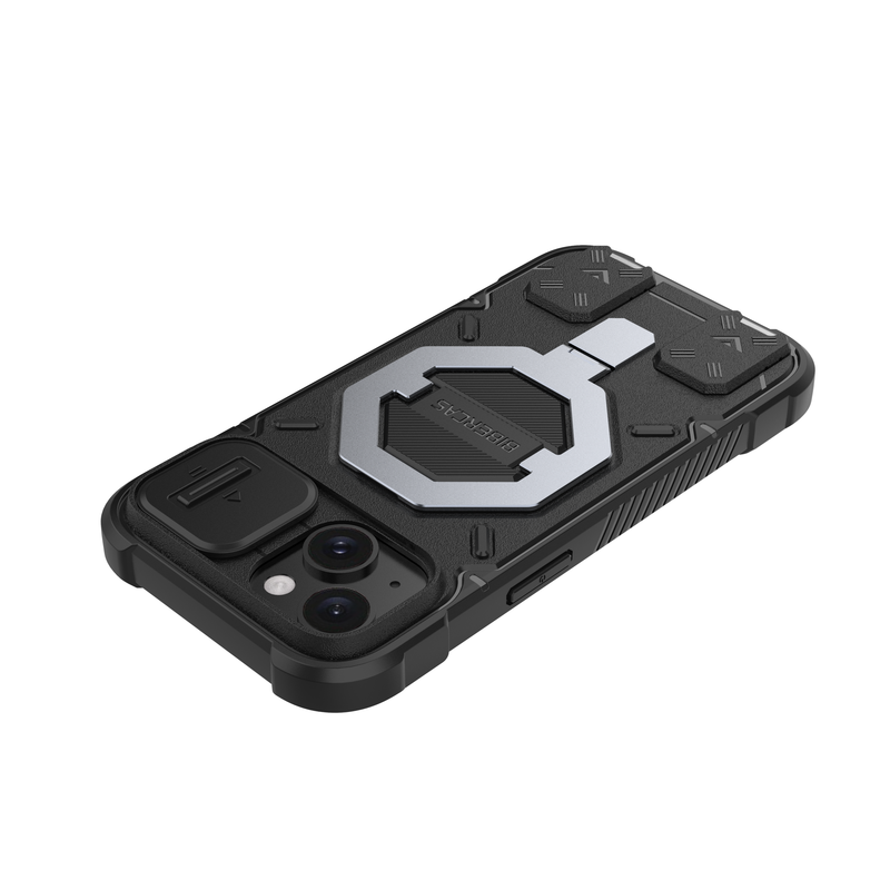 Trek Armour - Mobile Back Cover With Lanyard for iPhone 15 - 6.1 Inches