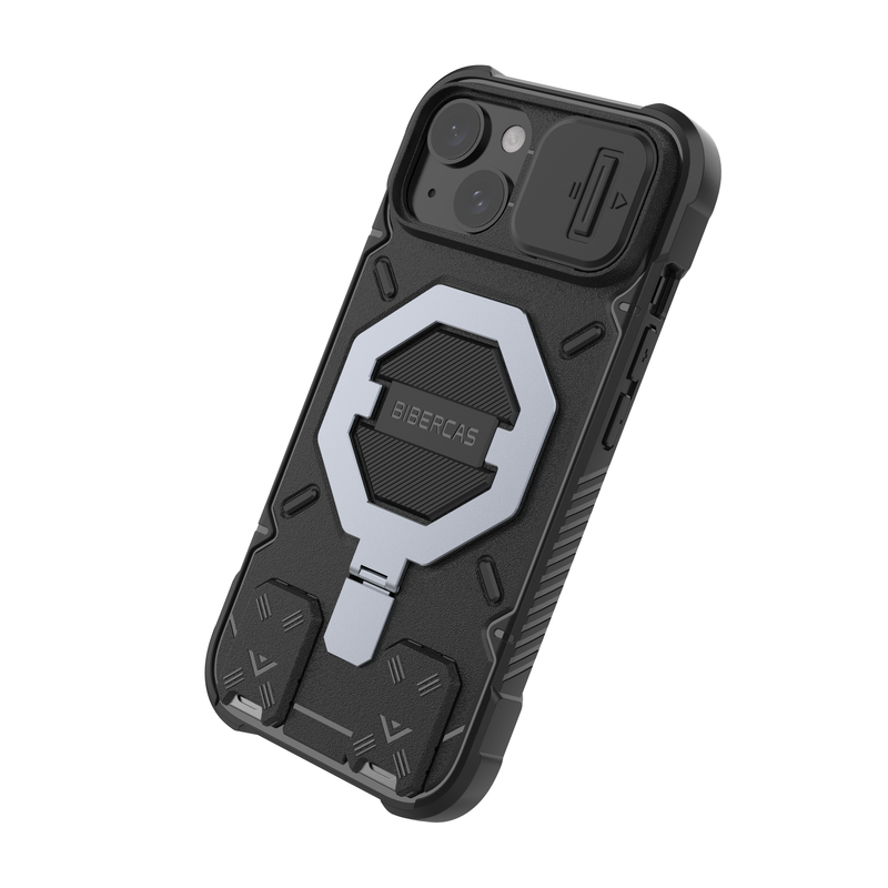 Trek Armour - Mobile Back Cover With Lanyard for iPhone 15 - 6.1 Inches