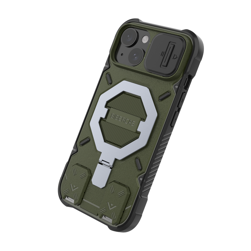 Trek Armour - Mobile Back Cover With Lanyard for iPhone 15 - 6.1 Inches