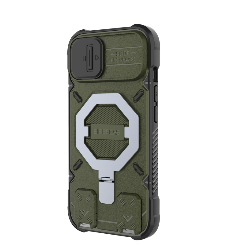 Trek Armour - Mobile Back Cover With Lanyard for iPhone 15 - 6.1 Inches