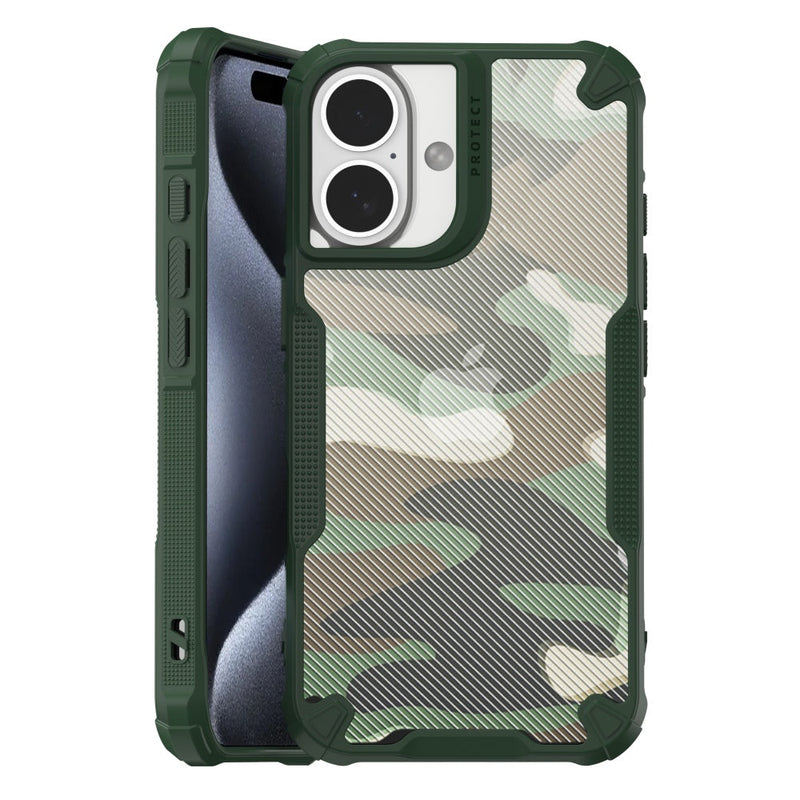 Camo Armour - Mobile Back Cover for iPhone 16 - 6.1 Inches