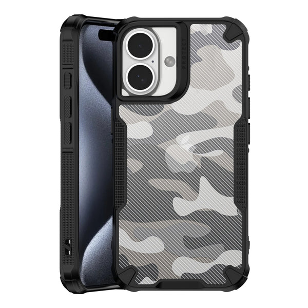 Camouflage Armour - Back  Cover for iPhone 16 - 6.3 Inches