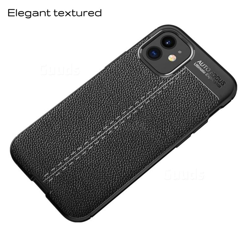 Elegant Textured - Mobile Back Cover for iPhone 12 - 6.1 Inches