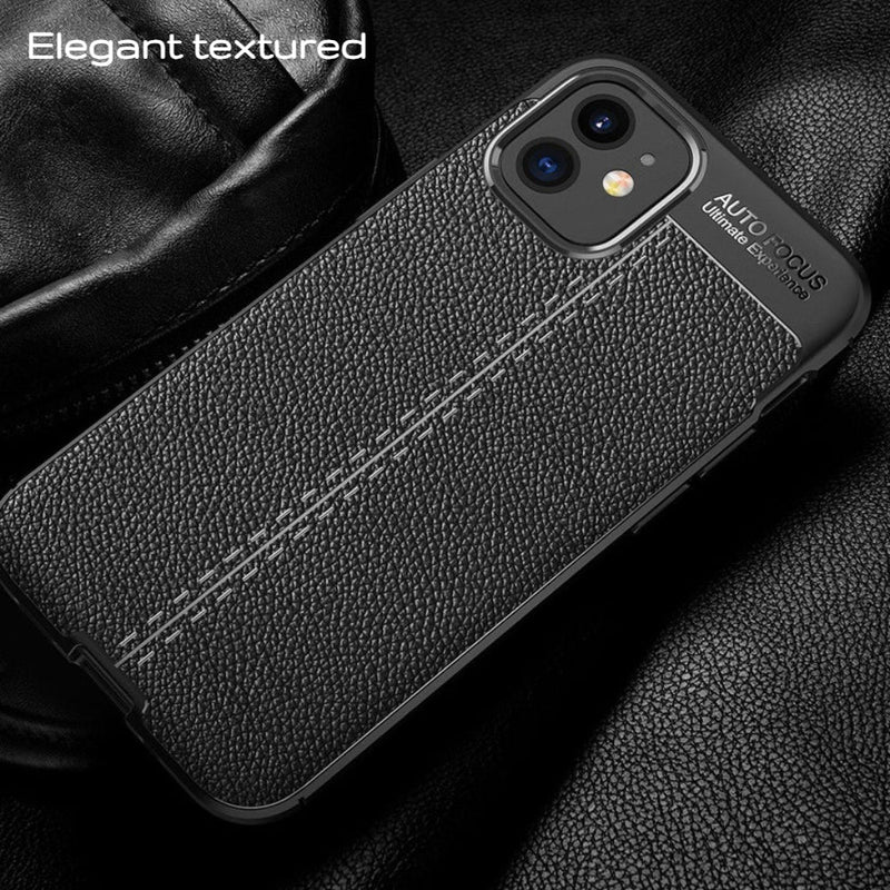 Elegant Textured - Mobile Back Cover for iPhone 12 - 6.1 Inches