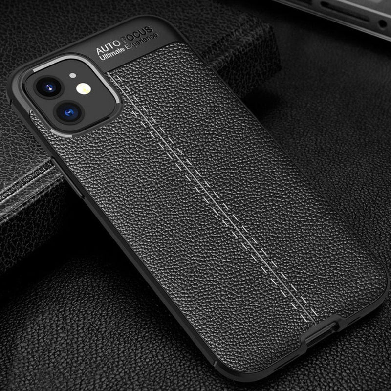 Elegant Textured - Mobile Back Cover for iPhone 12 - 6.1 Inches