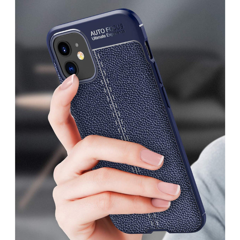 Elegant Textured - Mobile Back Cover for iPhone 12 - 6.1 Inches