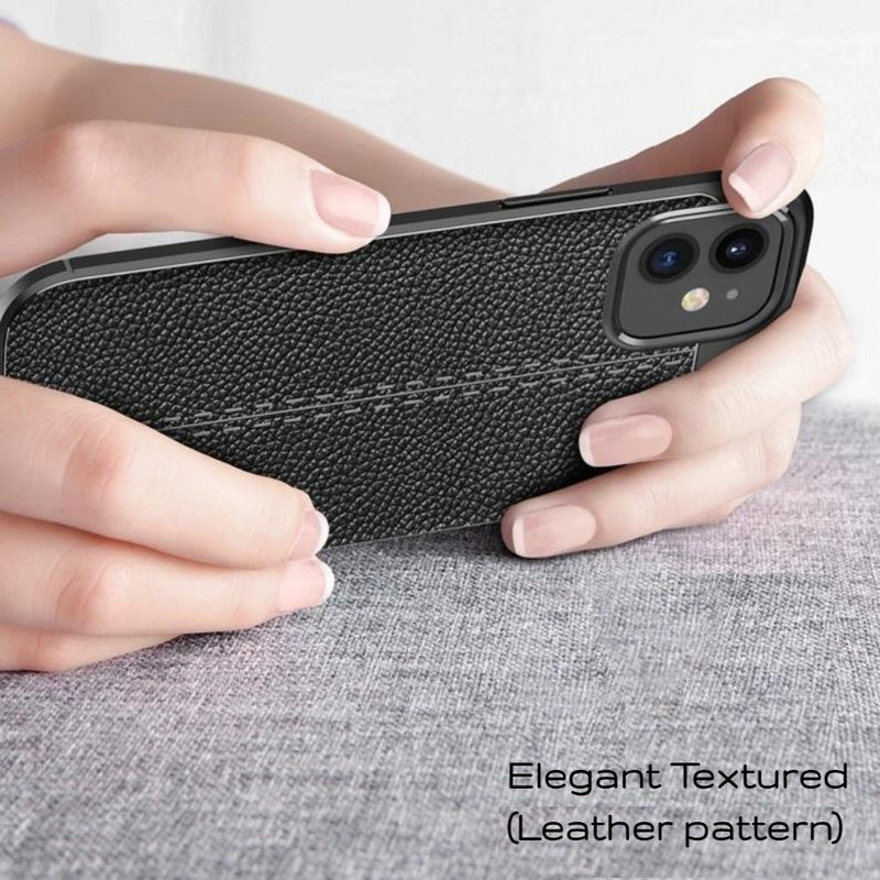 Elegant Textured - Mobile Back Cover for iPhone 12 - 6.1 Inches