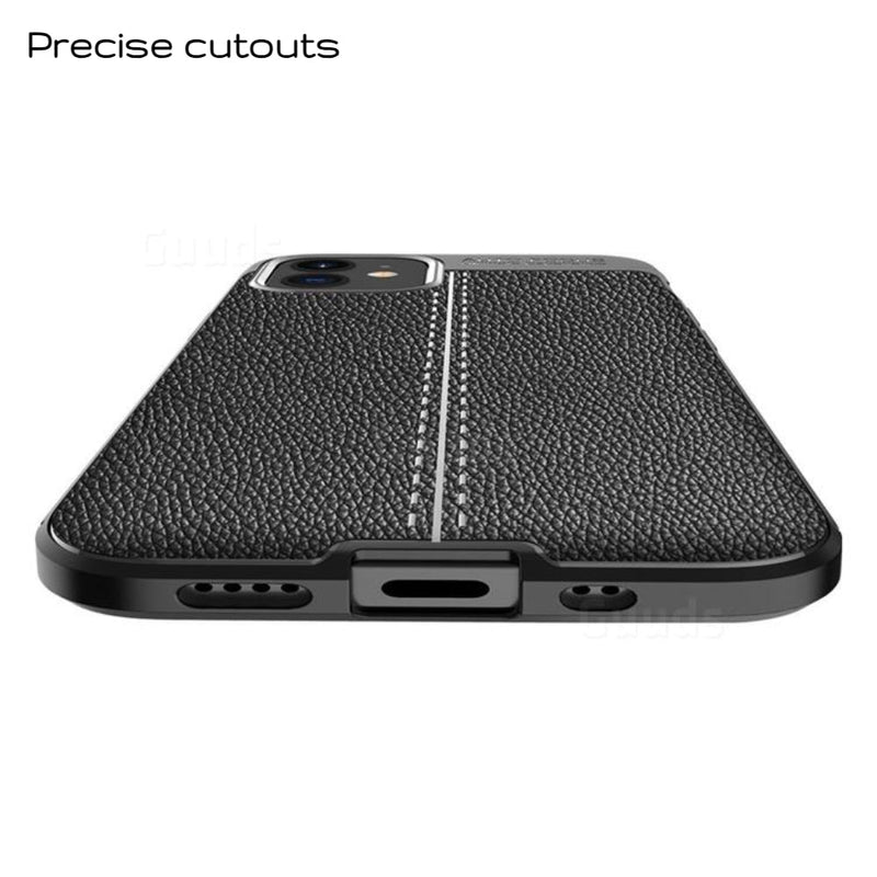 Elegant Textured - Mobile Back Cover for iPhone 12 - 6.1 Inches