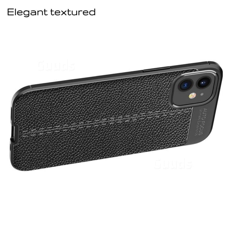 Elegant Textured - Mobile Back Cover for iPhone 12 - 6.1 Inches