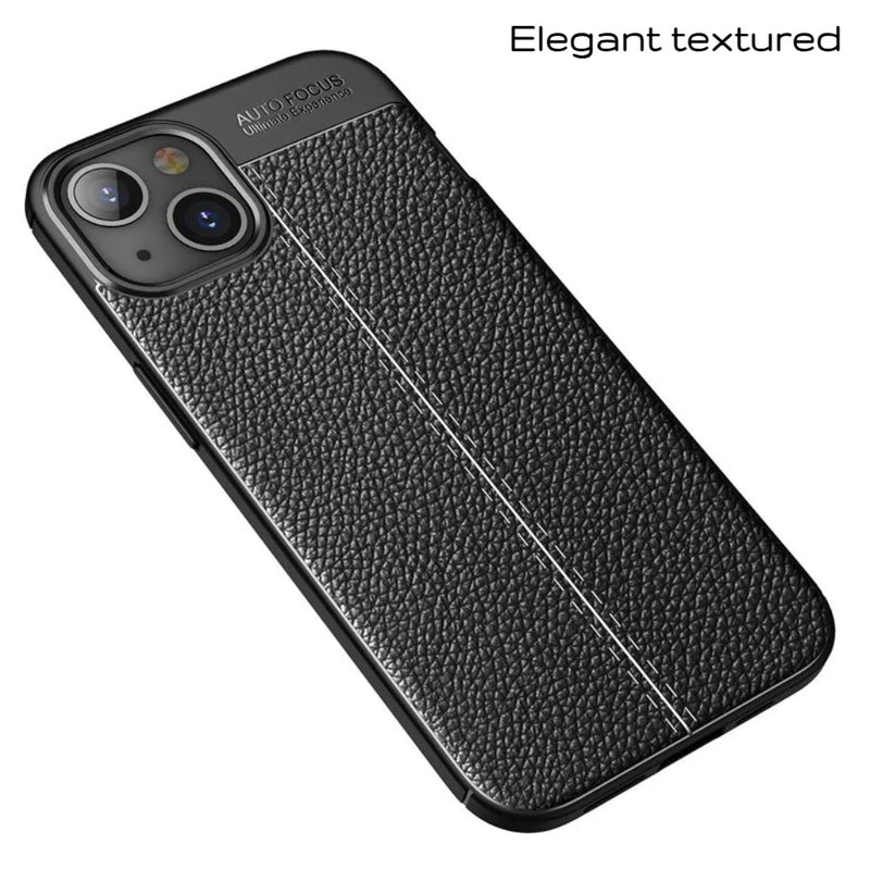 Elegant Textured - Mobile Back Cover for iPhone 14 - 6.1 Inches