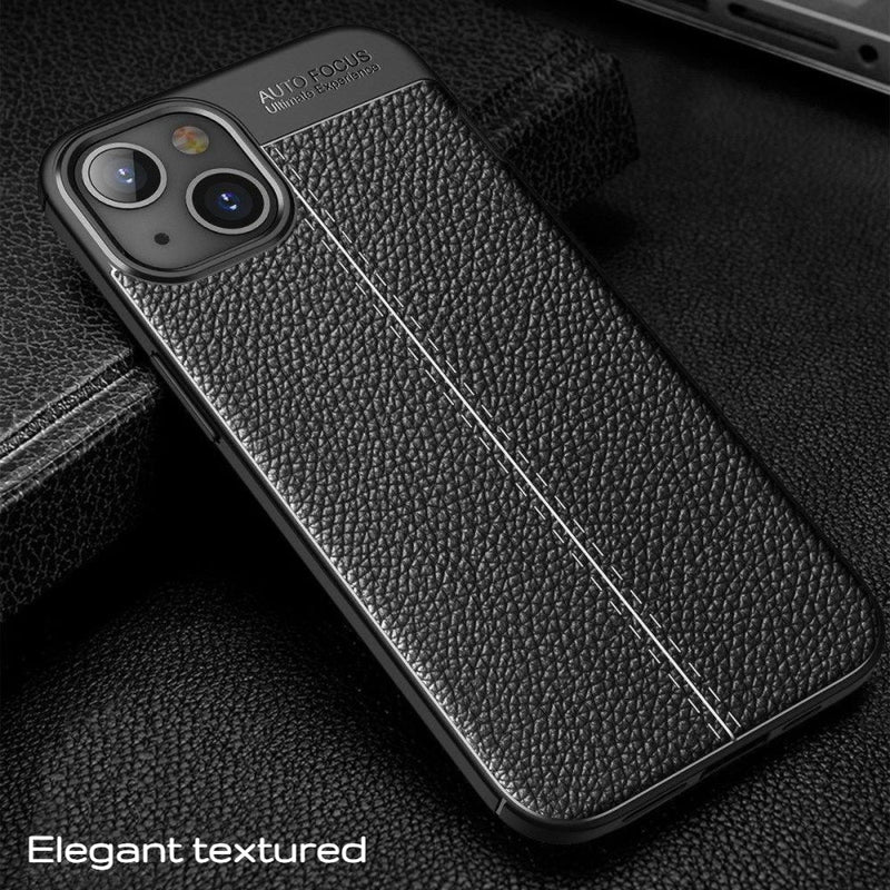 Elegant Textured - Mobile Back Cover for iPhone 14 - 6.1 Inches