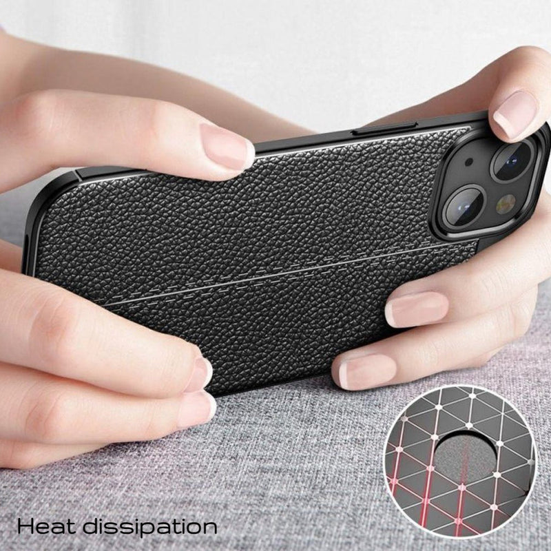 Elegant Textured - Mobile Back Cover for iPhone 14 - 6.1 Inches