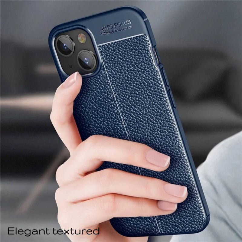 Elegant Textured - Mobile Back Cover for iPhone 14 - 6.1 Inches