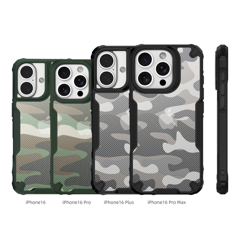 Camo Armour - Mobile Back Cover for iPhone 16 Plus - 6.7 Inches