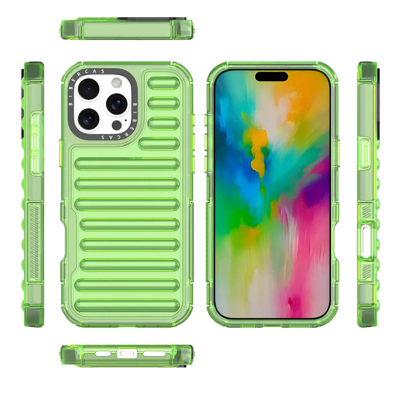 nPlusOne - Bumper Track Back Cover for iPhone 16 Pro Max - 6.9 Inches