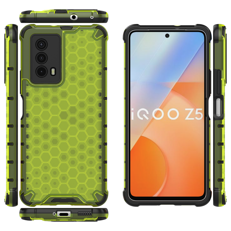 Classic Armour - Back  Cover for IQOO Z5 5G - 6.67 Inches