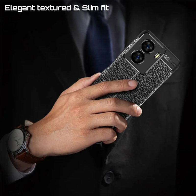 Elegant Textured - Mobile Back Cover for IQOO Z7s 5G - 6.38 Inches