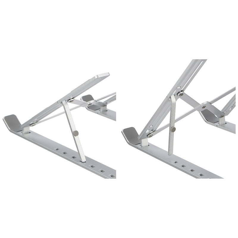 nPlusOne - Ergonomically Folding Aluminium Laptop Stand - Silver