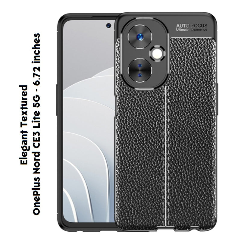 Elegant Textured - Back Case for OnePlus Nord CE3 Lite 5G - 6.72 Inches