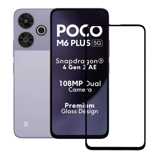 nPlusOne - 9H Tempered Glass for Poco M6 Plus 5G - 6.79 Inches