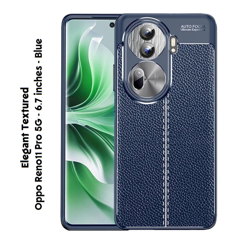 Elegant Textured - Back Case for Oppo Reno 11 Pro 5G - 6.7 Inches