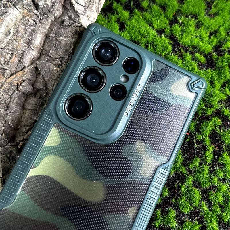 Camo Armour - Mobile Back Cover for Samsung Galaxy S23 Ultra 5G - 6.8 Inches