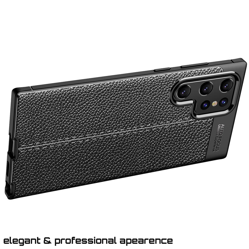 Elegant Textured - Back Case for Samsung Galaxy S22 Ultra 5G - 6.8 Inches