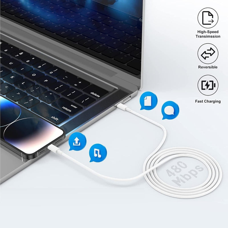 nPlusOne - USB C To Lightning Charging Cable Compatible with Apple Devices - 1 M