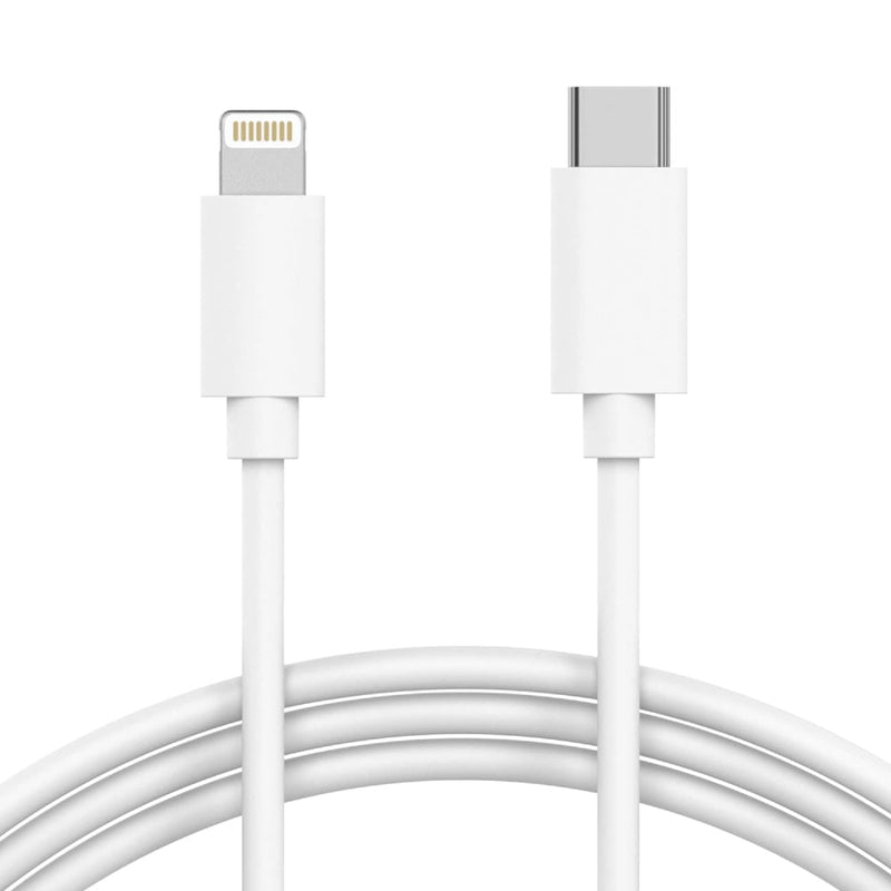 nPlusOne - 20W USB C Type Adapter & USB C To Lightning Charging Cable Compatible with Apple Devices - White