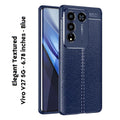 Elegant Textured - Back Case for Vivo V27 5G - 6.78 Inches