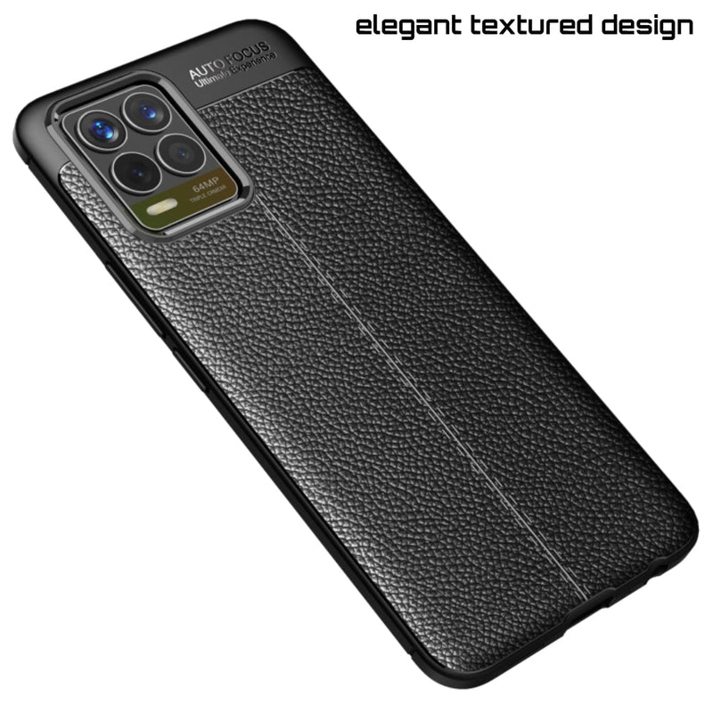 Elegant Textured - Mobile Back Cover for Realme 8 4G - 6.4 Inches