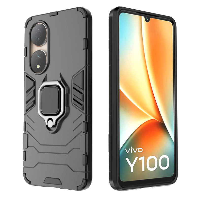 Classic Robot - Mobile Back Cover for Vivo Y100 - 6.38 Inches