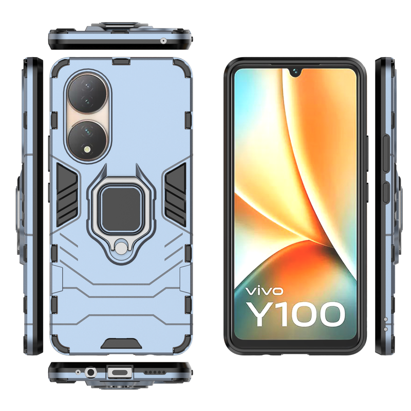 Classic Robot - Mobile Back Cover for Vivo Y100 - 6.38 Inches