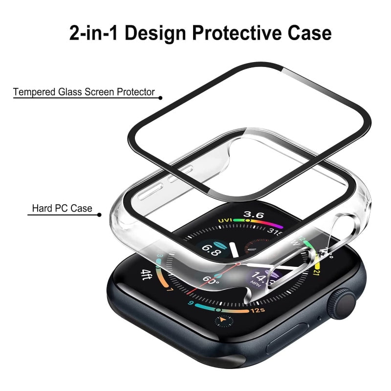 Apple Watch Series SE 40 mm Case with Tempered Glass